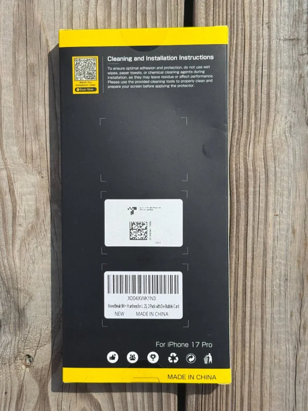 iPhone 17 Pro 2-Pack 9H Glass Screen Protectors Clear Minimalist Tech Gear 3968